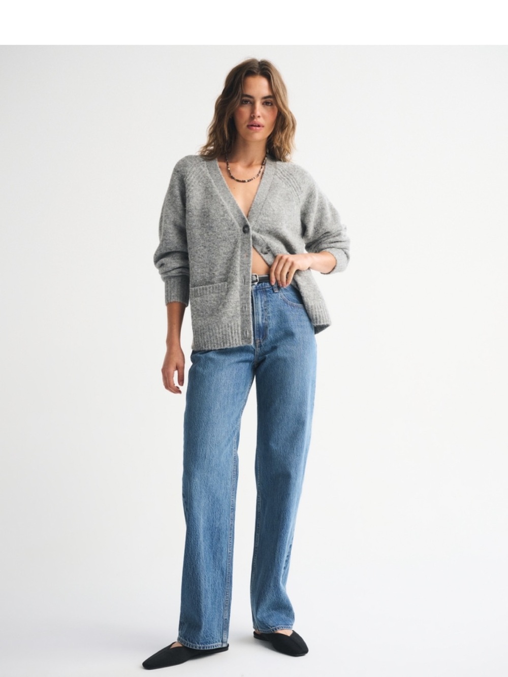 ABERCROMBIE THE LOOSE HIGH RISE JEANS